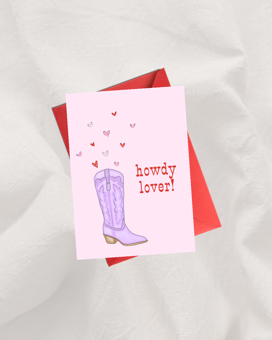 đź’• "Howdy Lover" Greeting Card | 4.25x5.5" Card w/envelope