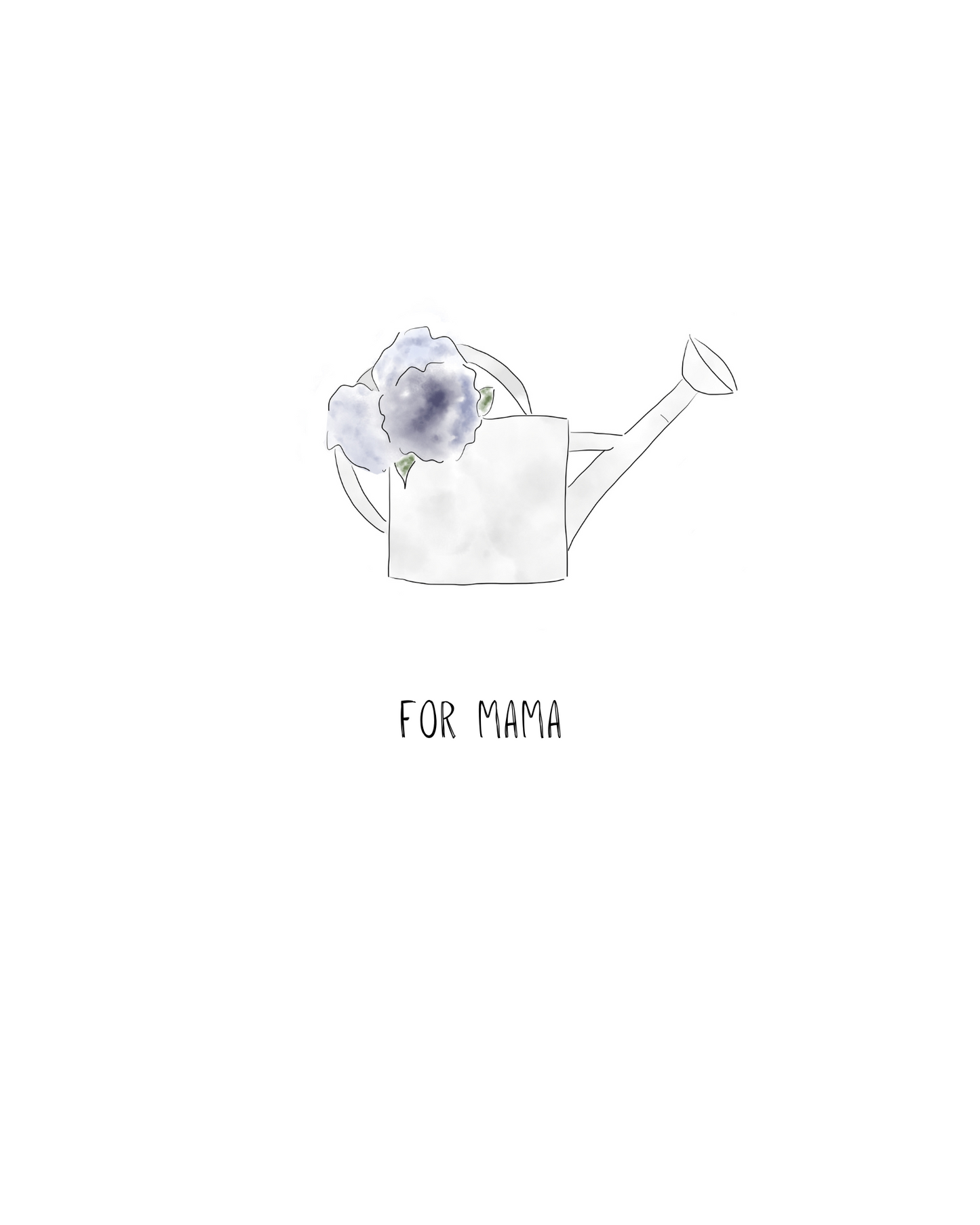 "For Mom" Card | Minimalist Collection | 4.25x5.5" Card w/envelope