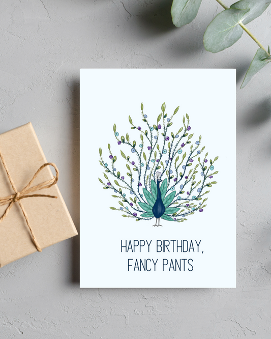 "Happy Birthday, Fancy Pants!" | 4.25" x 5.5" card w/envelope