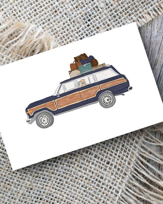 Wagoneer Note Card | 4.25" x 5.5" card w/envelope