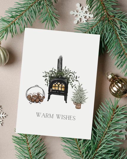 🎄 “Warm Wishes” Holiday Card | 4.25