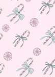🎄 Pink Peppermint Holiday Card | 4.25