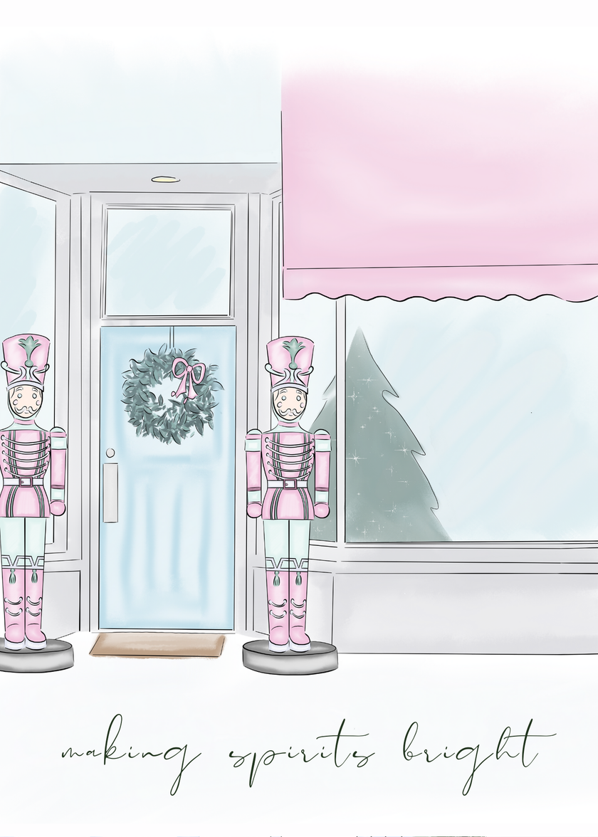 🎄 “Making Spirits Bright” Holiday Card | 4.25