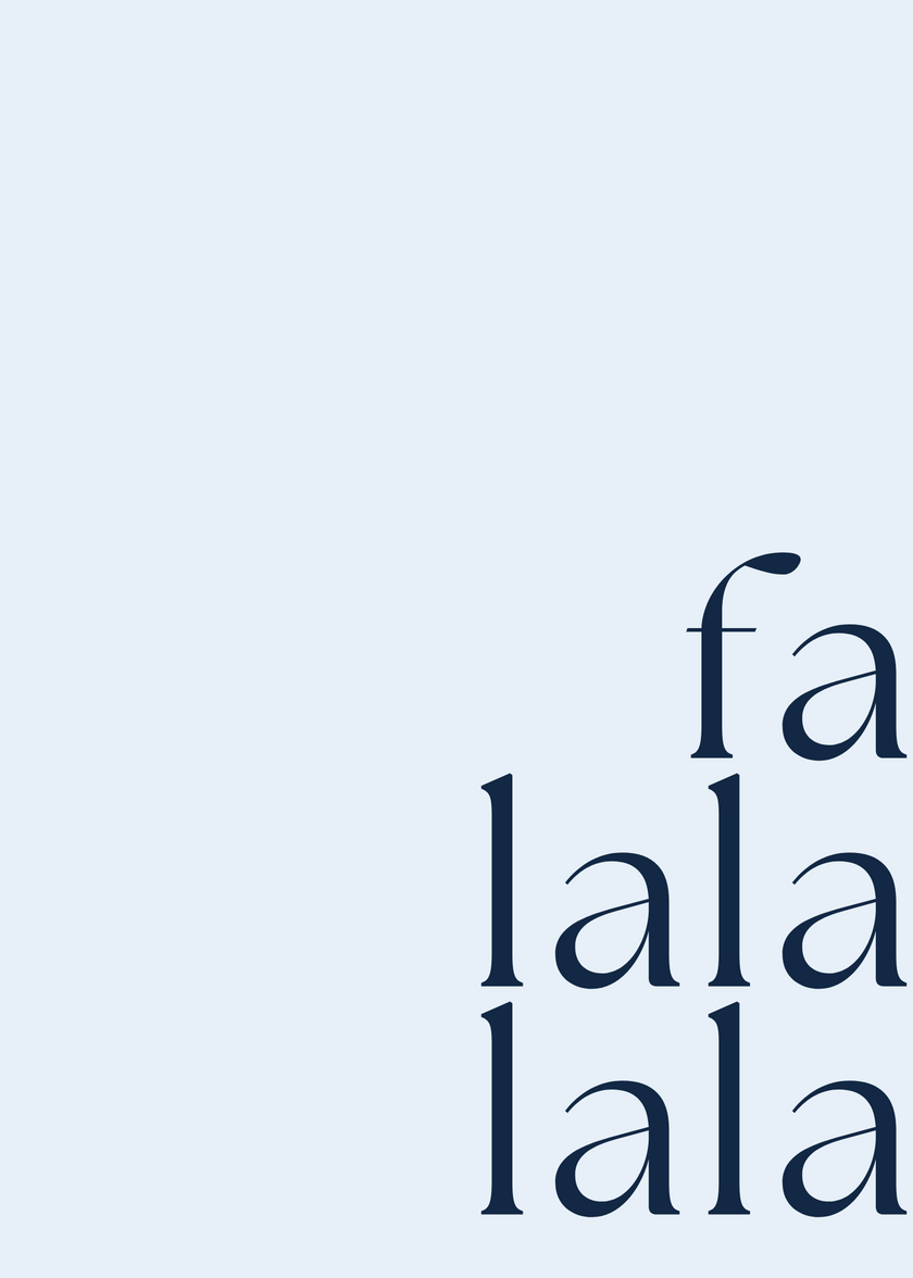 🎄 “fa lala lala” Holiday Card | 4.25
