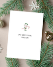 🎄 “OMG Santa's coming!” Holiday Card - Minimalist Collection | 4.25