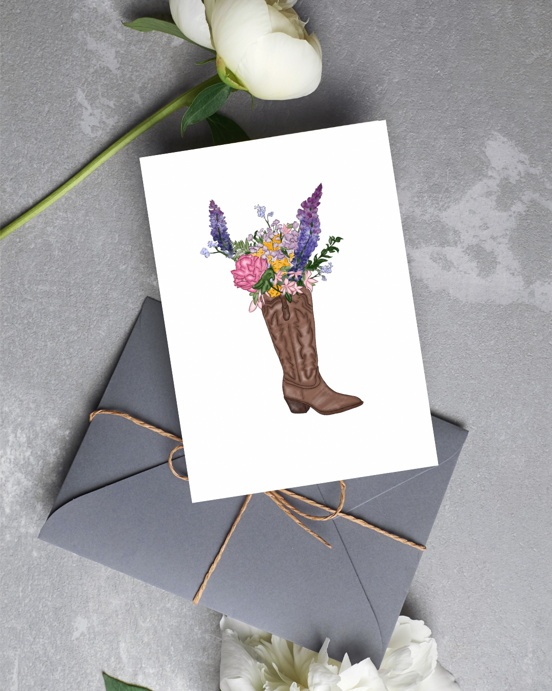 Coastal Cowgirl Note Card | 4.25