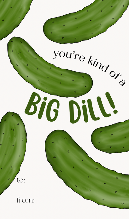 💕 Pack of 30 School Valentines - Fruit & Veggie Puns (no envelopes)