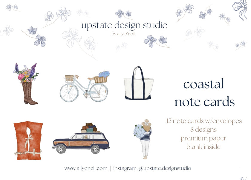 Coastal Bike Note Card | 4.25