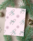 🎄 Pink Peppermint Holiday Card | 4.25