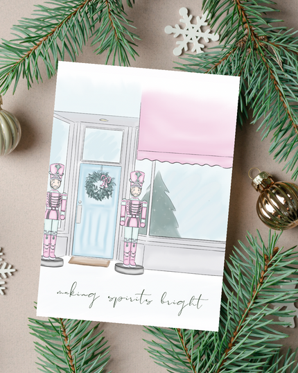 🎄 “Making Spirits Bright” Holiday Card | 4.25