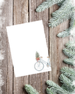 🎄 Coastal Bike Holiday Unlined Notepad | 4.25