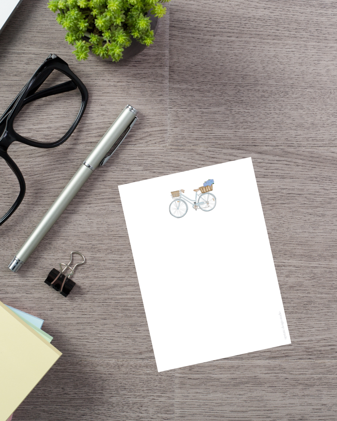 Coastal Bicycle Notepad | 4.5 x 5.5”