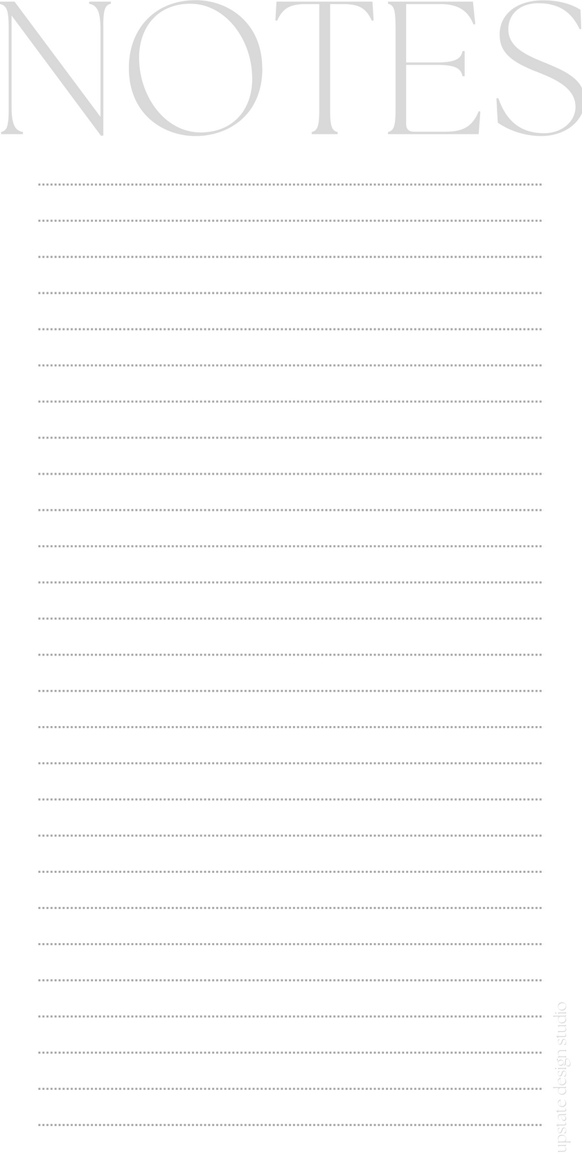 Greyscale List Notepad | 3x6