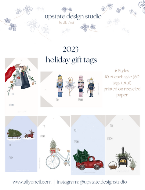 🎄 Gift Tag Boxed Set | Set of 60 | 2023 Holiday Collection