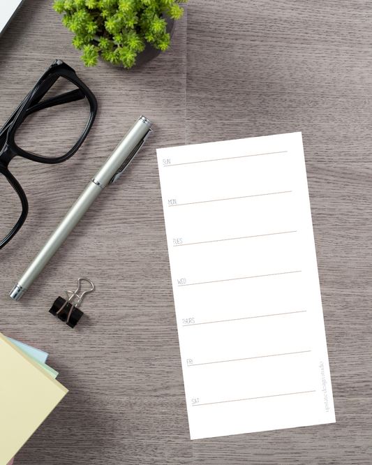 Weekly Planner List Notepad | 3x6"