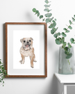 Custom Pet Portrait | Digital Watercolour