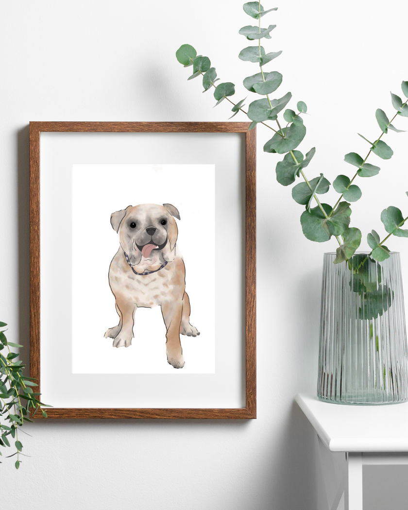 Custom Pet Portrait | Digital Watercolour