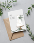 "Mr. & Mrs." Wedding Card | 4.25x5.5" Card w/envelope