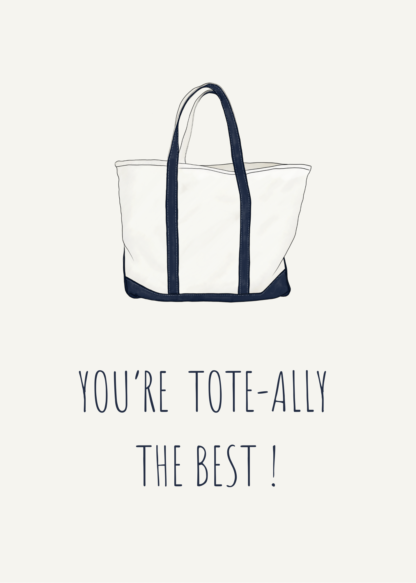 Tote Greeting Card | 4.25 x 5.5