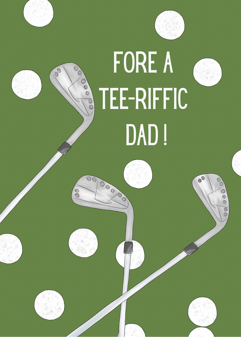 Golf Father's Day Card | 4.25x5.5