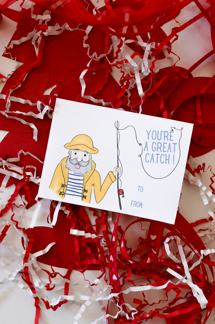 💕 Pack of 30 School Valentines - Seaside Collection (no envelopes)