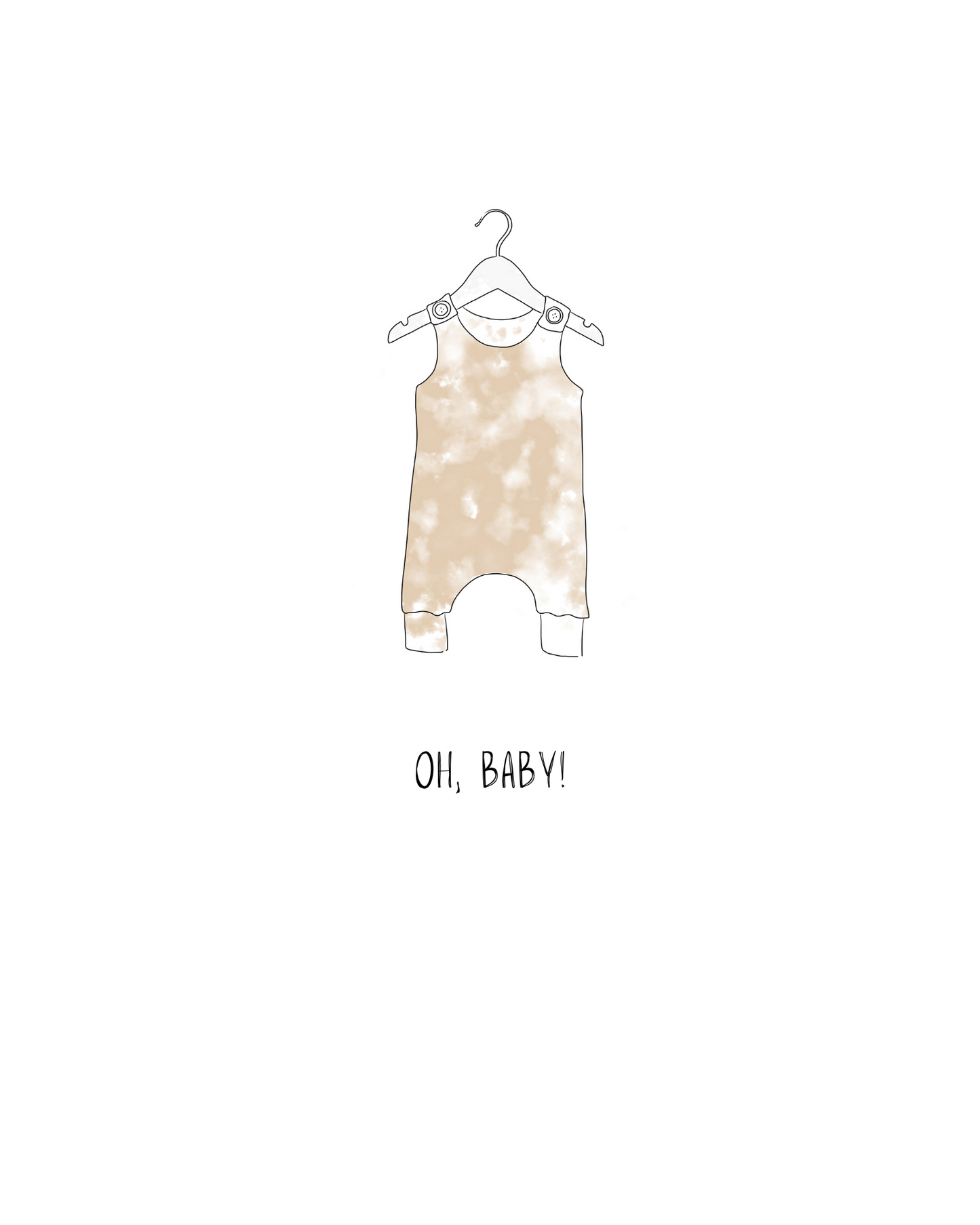 Newborn Baby Card - Minimalist Collection | 4.25x5.5" Card w/envelope
