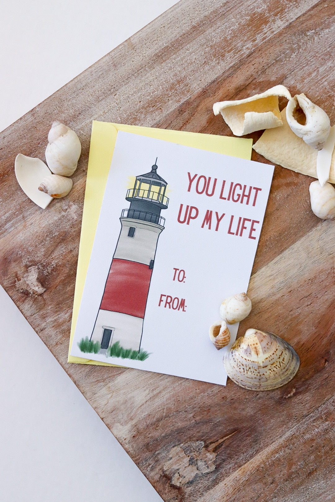 💕 Pack of 20 School Valentines - Seaside Collection (with envelopes)