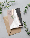 Happy Couple Wedding Card | 4.25x5.5